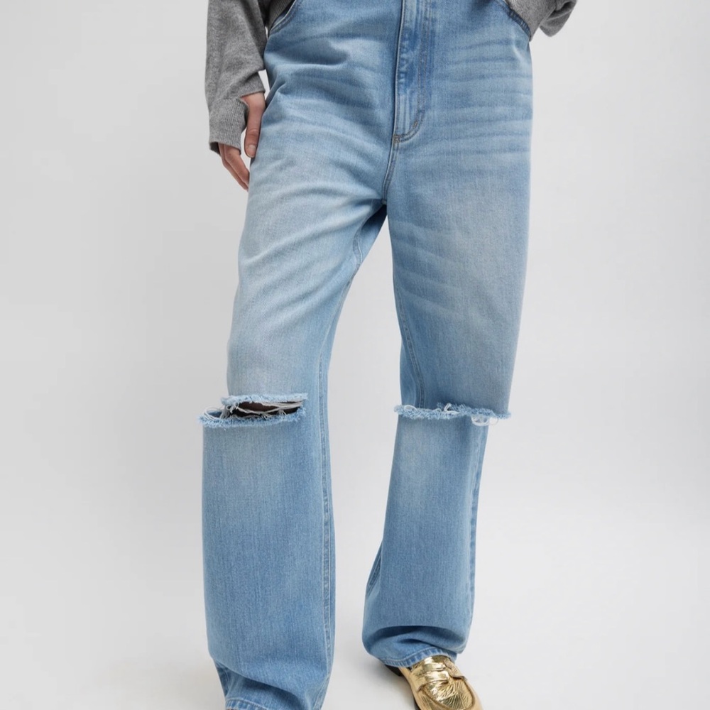 Tibi Vintage Wash Denim Ryder Jean in 24S